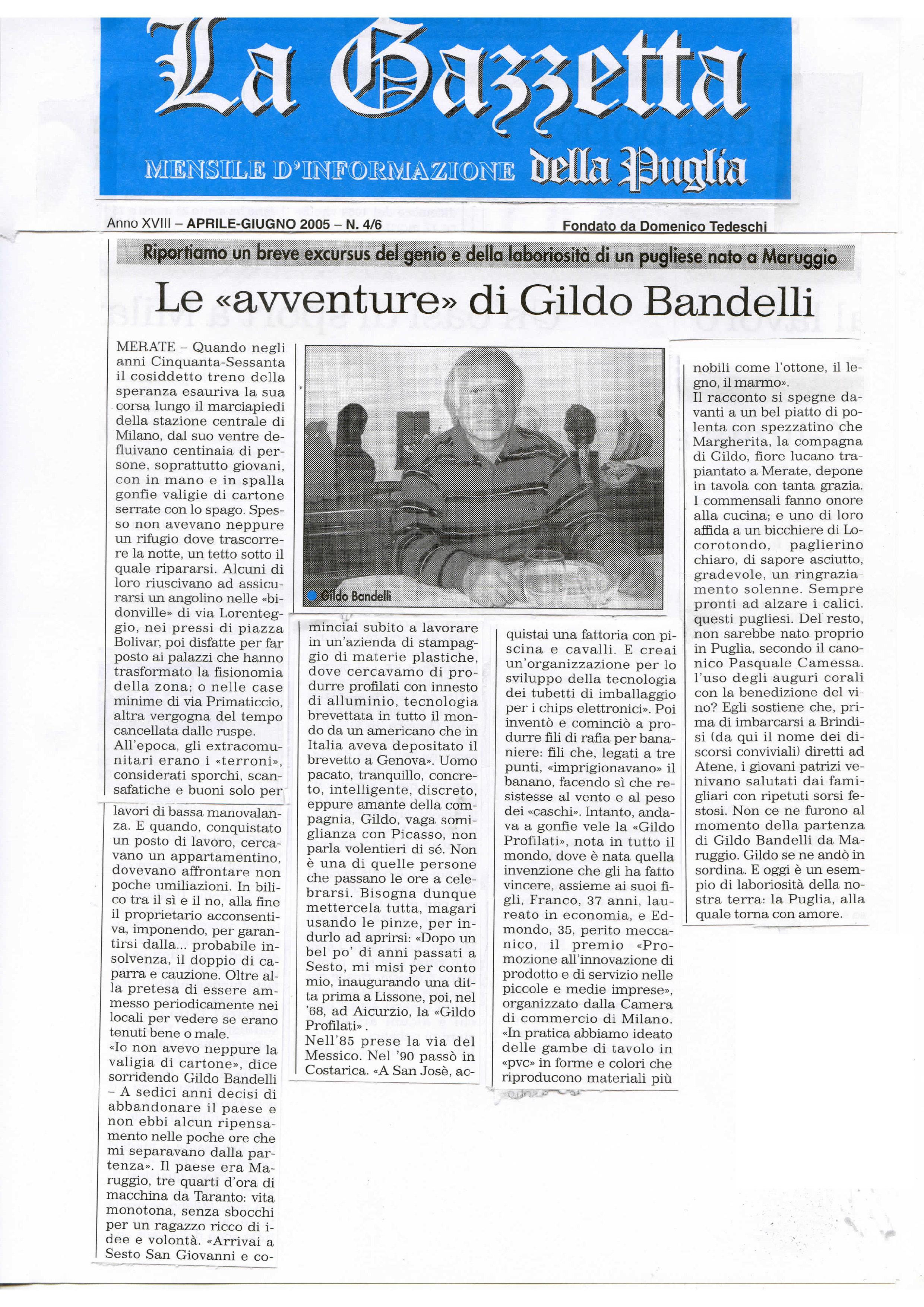 La Gazzetta della Puglia, Aprile-Giugno 2005