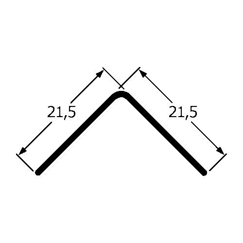 Schema e dimensioni del Paraspigoli S390